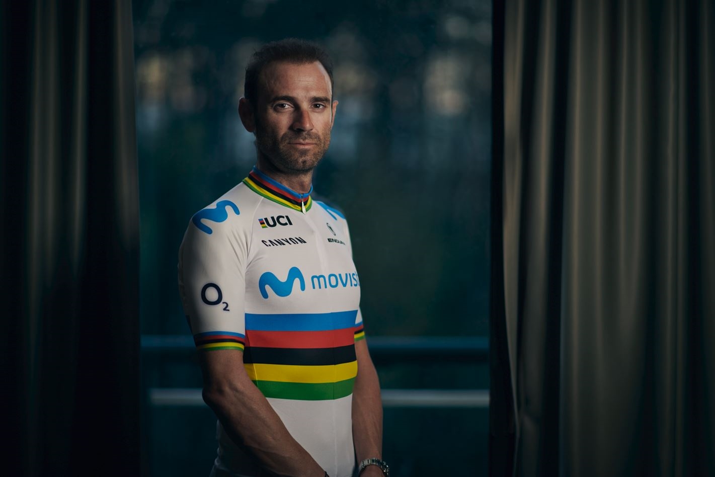 Alejandro Valverde won op 22 april 2024 de UCI Gravel World Series race La Indomable