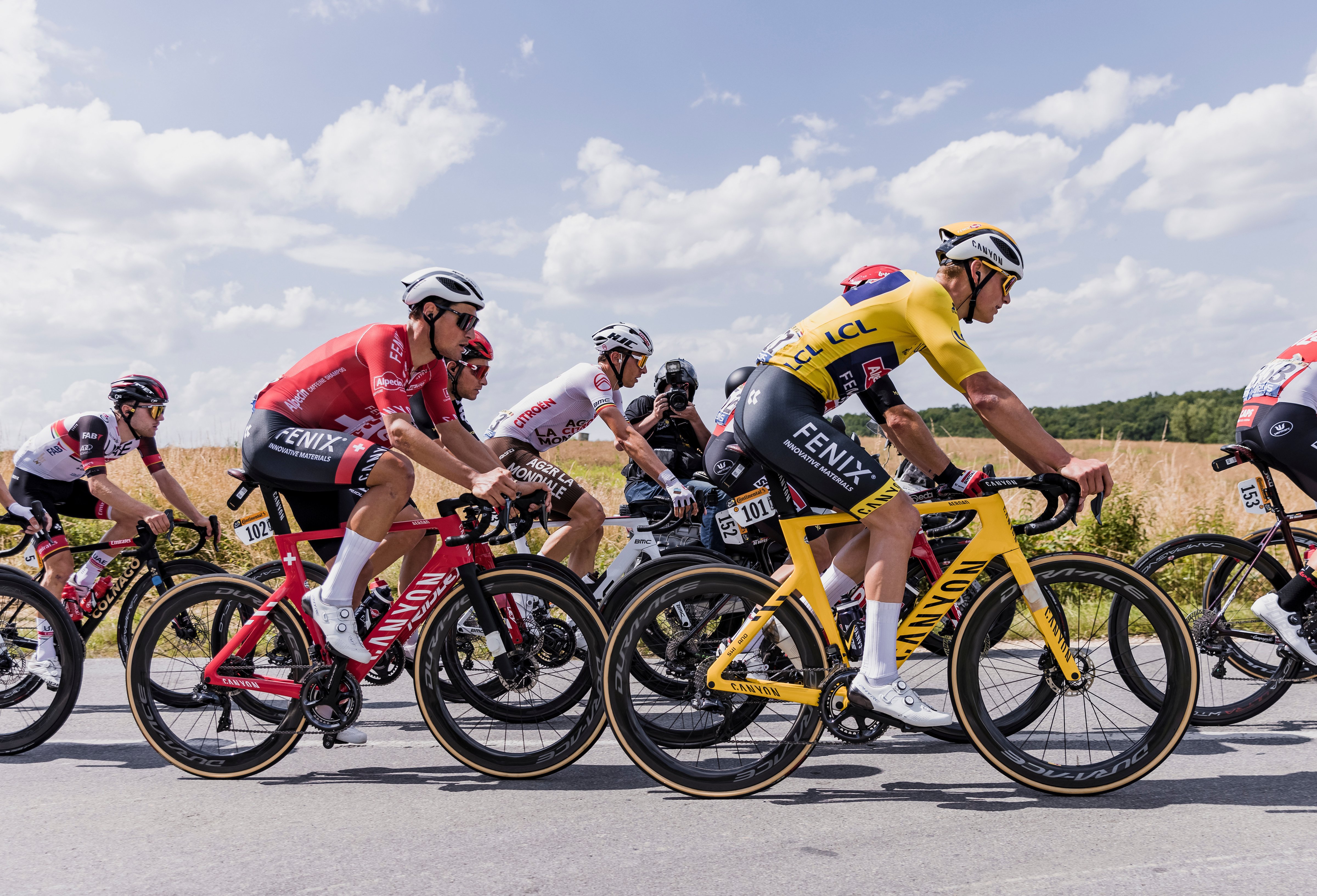 MVDP riding in Tour de France